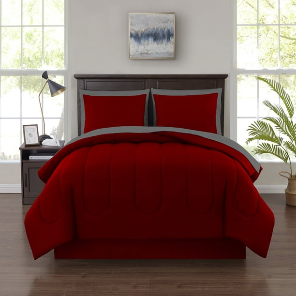 Red Ruffle 4-Pc Stove Cover Set 